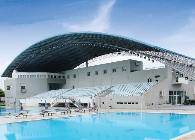 河源游泳馆网架