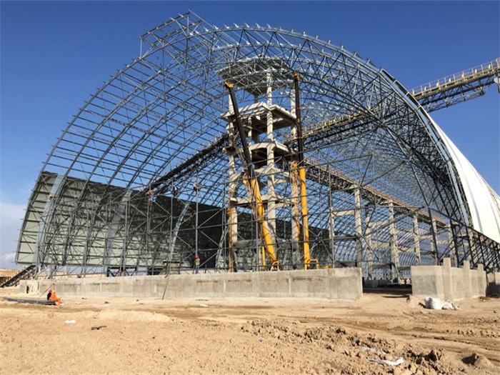 河源煤机油桶翘工程网架